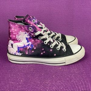 Good Vibes Comfortable High Top Canvas ShoesFantastic Colorful Fun Design Cute Magic Unicorn Speech Bubble Stars and Donut Decorative for Women Girls,US 5 Good Vibes Comfortable High Top Canvas ShoesFantastic Colorful Fun Design Cute Magic Unicorn Speech Bubble Stars and Donut Decorative for Women Girls,US 5